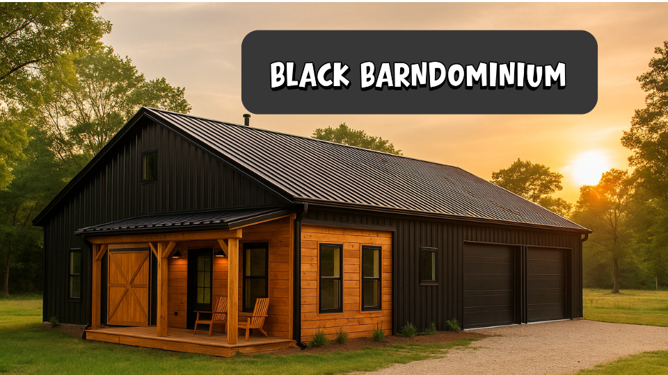 black barndominium