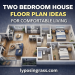 floor plan of two bedroom house