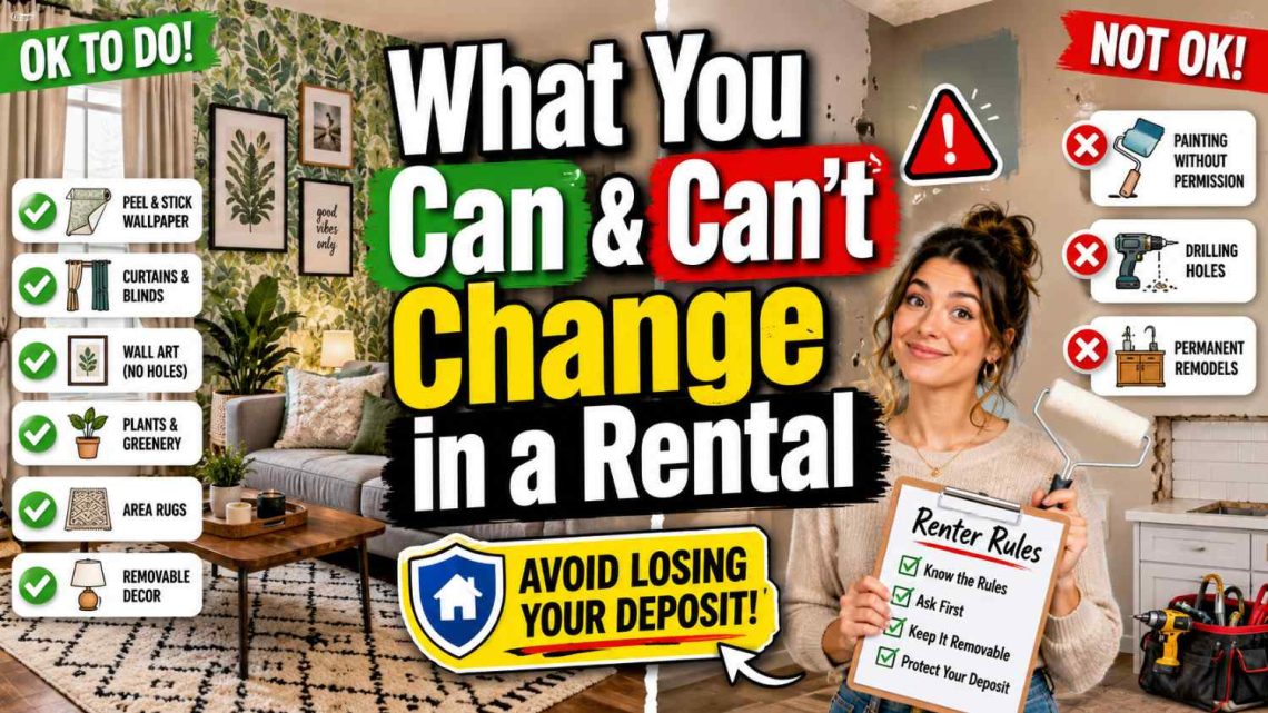 What You Can And Cant Change in a Rental