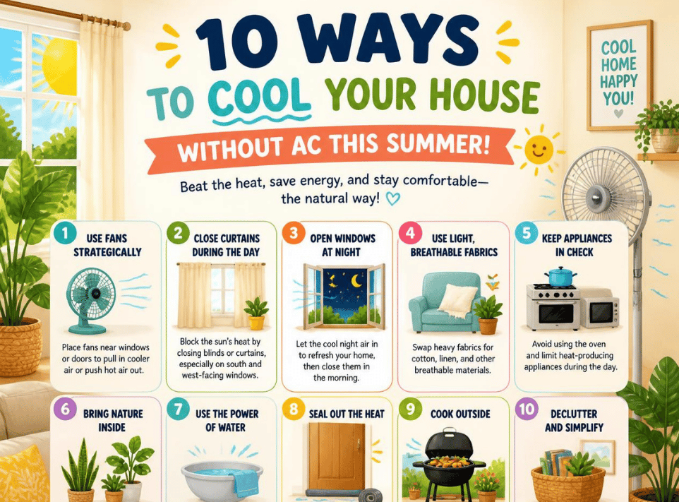 10 Ways to Cool Your House Without AC This Summer