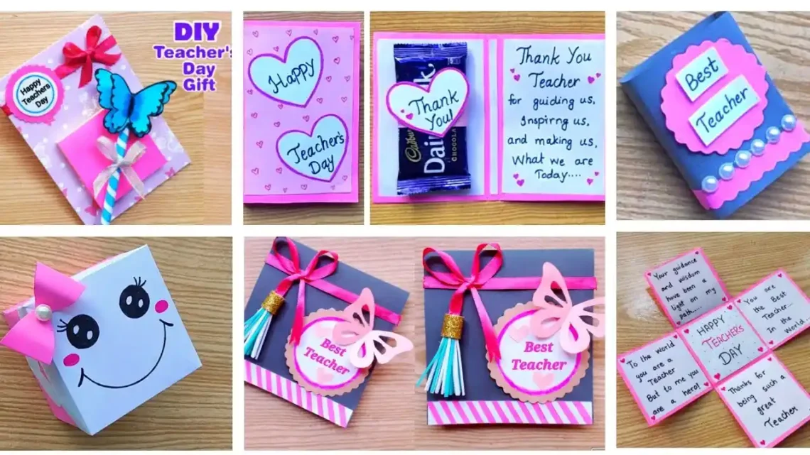 handmade teacher gifts kids can make at home